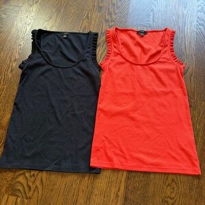 Set - Express ribbed tanks with ruffle sleeves
